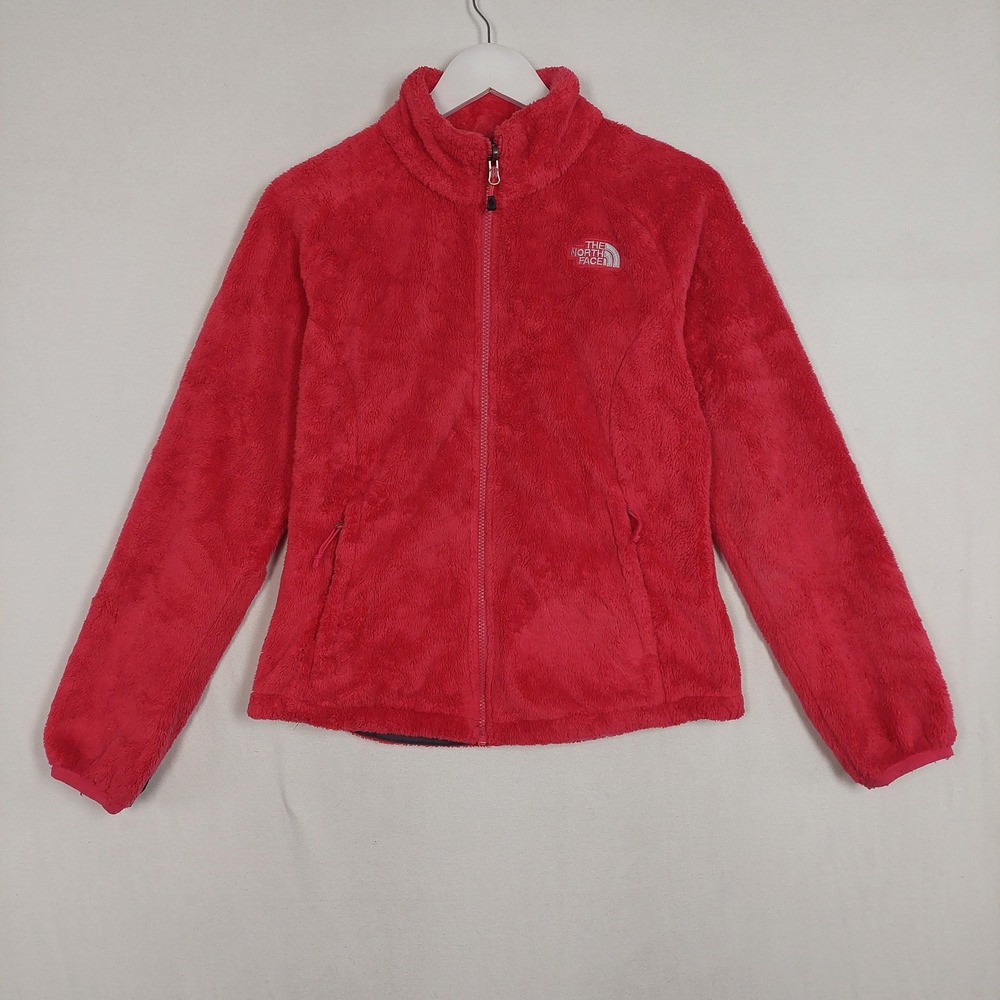 The North Face Osito Fleece Jacket Womens Small Pink Full Zip High Pile Soft